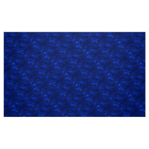 Abstract Blue Swirl Pattern Fabric