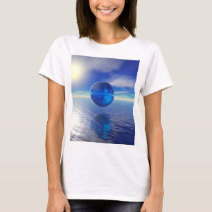 Abstract Blue T-Shirt