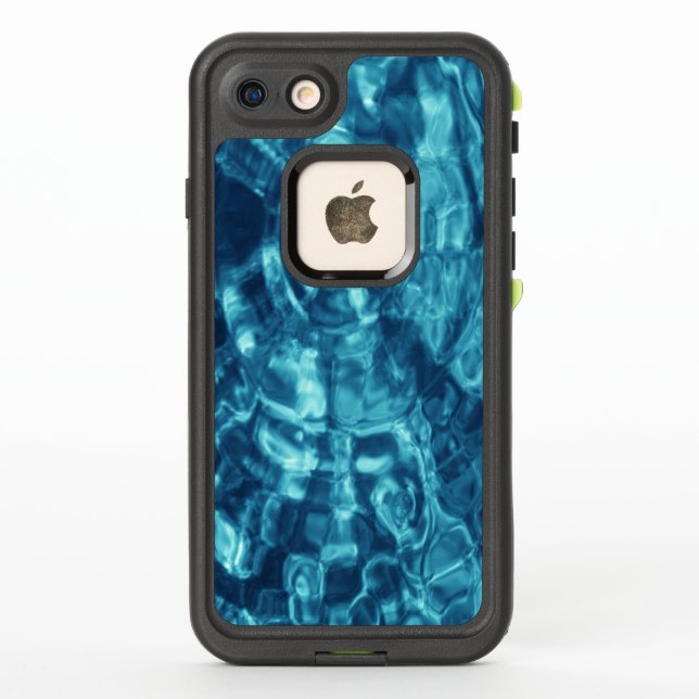 Abstract Blue Water Ripples LifeProof iPhone Case (Back)