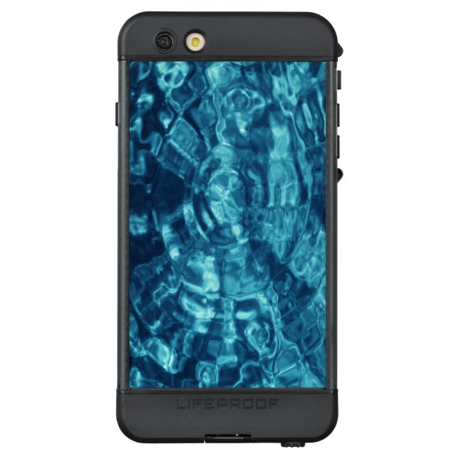 Abstract Blue Water Ripples LifeProof iPhone Case (Back)