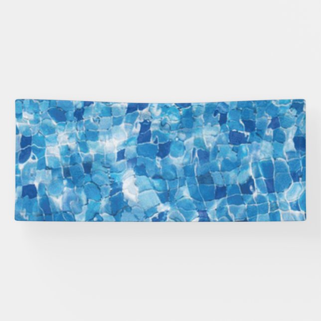 Abstract Blue Water Surface Banner (Horizontal)