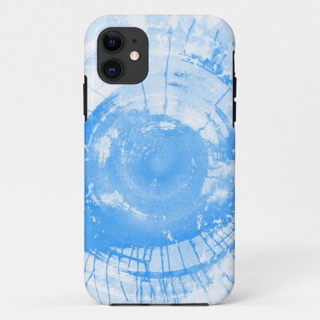 Abstract blue watercolor background, texture. Case-Mate iPhone case (Back)