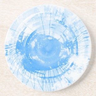 Abstract blue watercolor background, texture. coaster