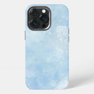 Abstract Blue Watercolor Snow Background iPhone 13 Pro Case
