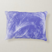 Abstract Blue White Dandelions and fireflies