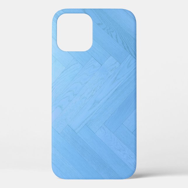 Abstract Blue Wood Floor Board | Case-Mate iPhone Case (Back)