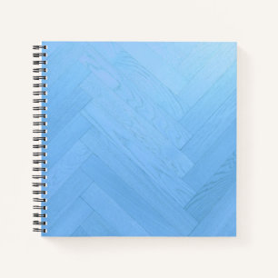 Abstract Blue Wood Floor Board Notebook