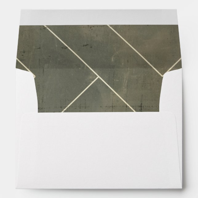 Abstract Blueprint with Geometric Shapes Envelopes (Back (Bottom))