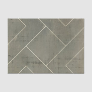 Abstract Blueprint with Geometric Shapes Tissue Paper