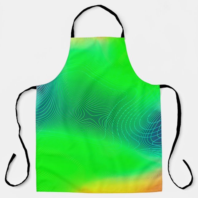 abstract blur background. multicolor effect patter apron (Front)
