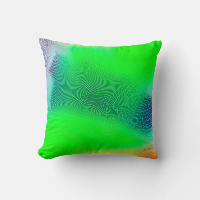 abstract blur background. multicolor effect patter cushion (Front)