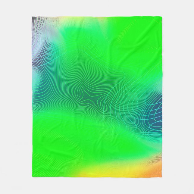 abstract blur background. multicolor effect patter fleece blanket (Front)