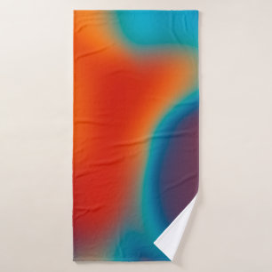 Abstract blur background with colourful blue-light bath towel