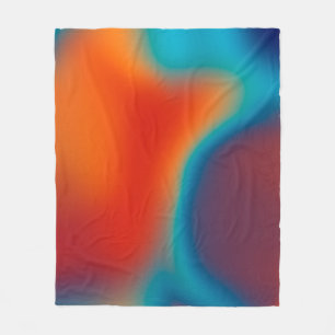Abstract blur background with colourful blue-light fleece blanket