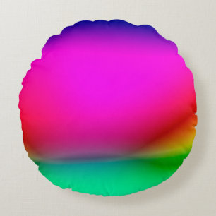 abstract blur lights background, colorful pattern  round cushion
