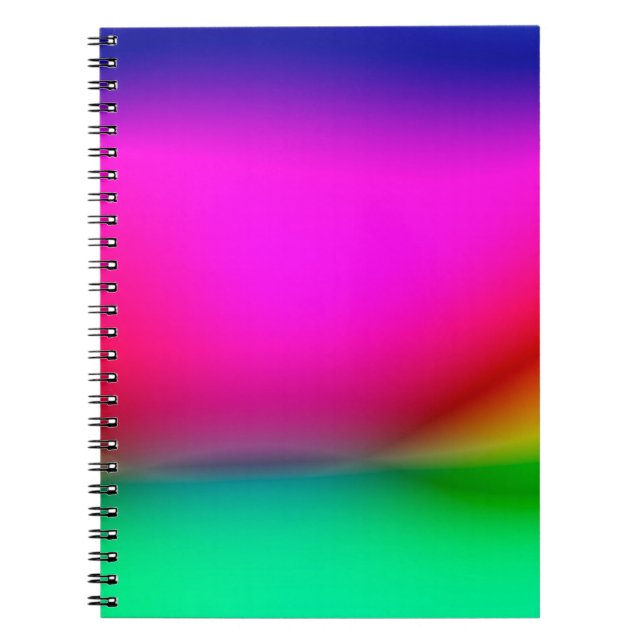 abstract blur lights background, colourful pattern notebook (Front)