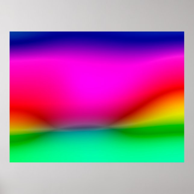 abstract blur lights background, colourful pattern poster (Front)