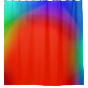 abstract blurred background, colourful vintage pat shower curtain