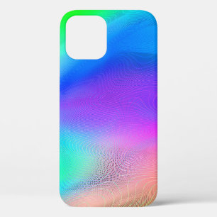 abstract blurred background, multicolored trendy p iPhone 12 case