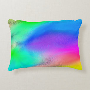 abstract blurred background, multicolored trendy p decorative cushion