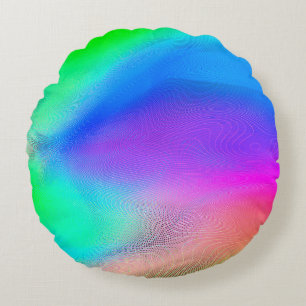 abstract blurred background, multicolored trendy p round cushion