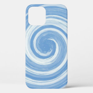 abstract blurred background, vintage geometric tex iPhone 12 case