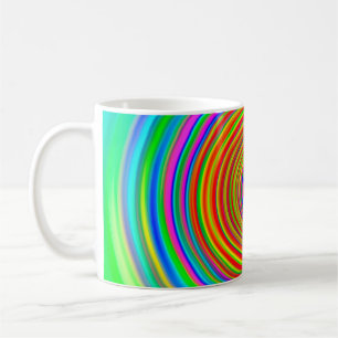 abstract blurred background, vintage geometric tex coffee mug