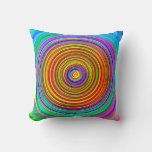 abstract blurred background, vintage geometric tex cushion