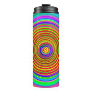 abstract blurred background, vintage geometric tex thermal tumbler