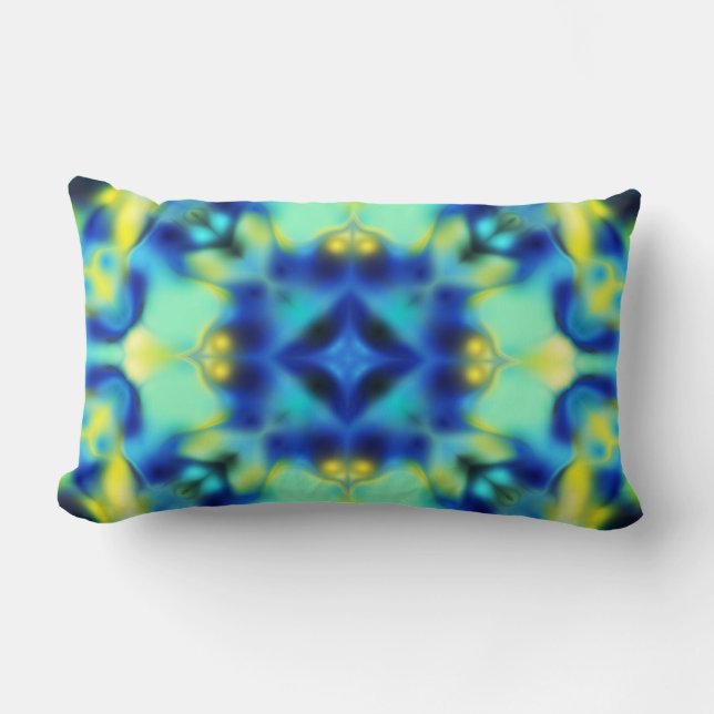 Abstract Blurred Pattern Lumbar Pillow (Front)