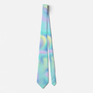 Abstract Blurred Pretty Pastel Swirls Pattern Tie