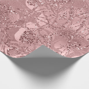 Abstract Body Nature Cells Gold Rose Blush Wrapping Paper