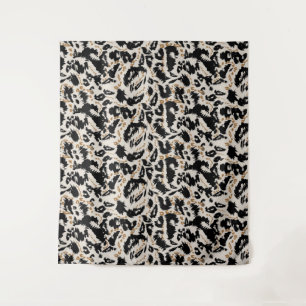 Abstract Bohemian African Leopard Pattern  Tapestry