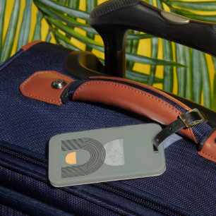 Abstract Bohemian shapes pattern Luggage Tag