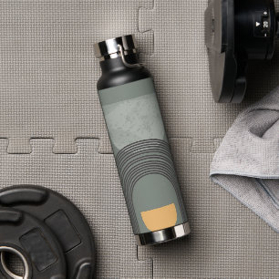 Abstract Bohemian shapes pattern Water Bottle