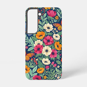 Abstract Boho Anemones Butterflies Samsung Cases
