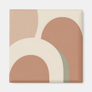 Abstract Boho Arch Earthy Minimalist Design Magnet