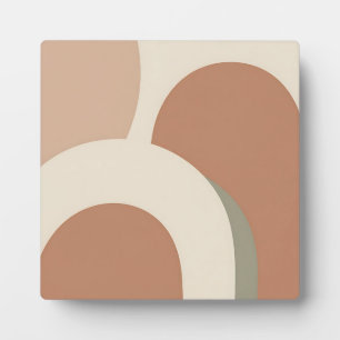 Abstract Boho Arch Earthy Minimalist Design Plaque