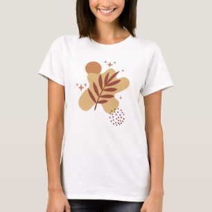 Abstract Boho Botanical Fern – Minimalist  T-Shirt