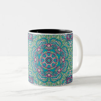 ABSTRACT BOHO FESTIVE MANDALA PATTERN MUG