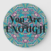 Abstract Boho Mandala You Are Enough Affirmation