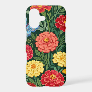 Abstract Boho Marigolds Butterflies iPhone Cases