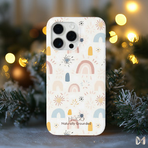 Abstract Boho Rainbow Pattern - Minimalist Nature  iPhone 15 Pro Max Case