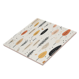 Abstract Boho Retro Trendy Collection Ceramic Tile