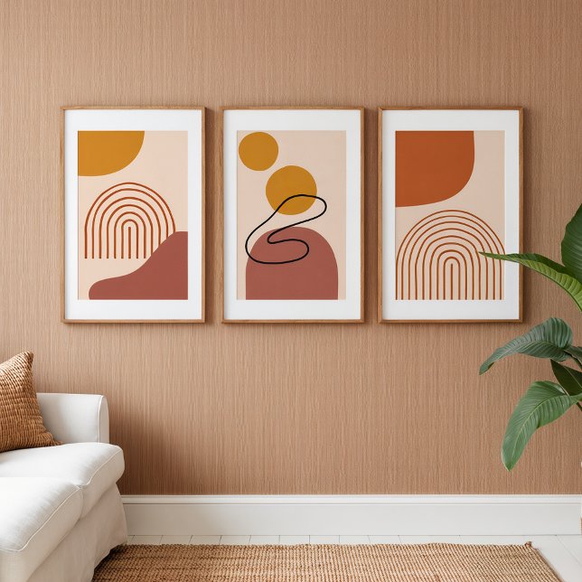 Abstract Boho Shapes – Minimal Wall Art Set (Creator Uploaded)