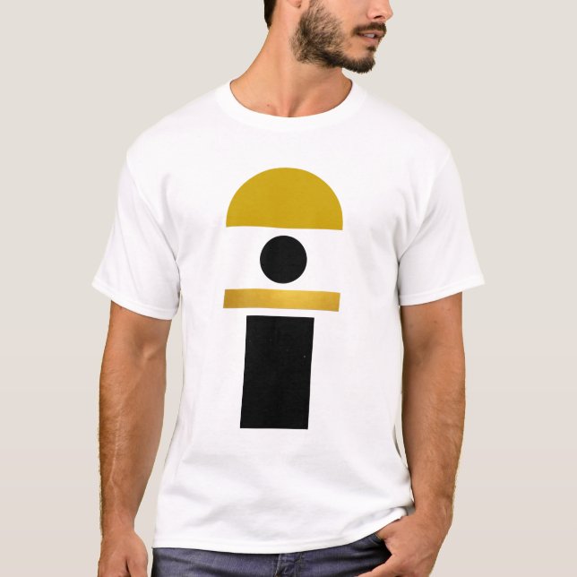 Abstract Boho Shapes Modern  T-Shirt (Front)