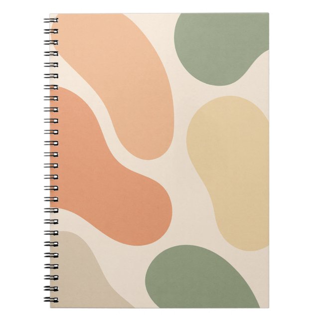 Abstract Boho Shapes Notebook  (Front)