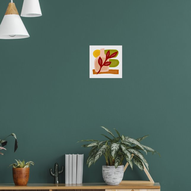Abstract Boho Vase Still Life Poster (Living Room 1)