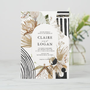 Abstract Boho Wedding Invitation