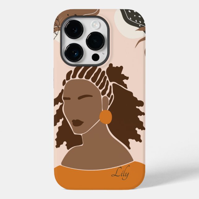 Abstract Boho Woman Illustration , Boho Chic Case-Mate iPhone Case (Back)